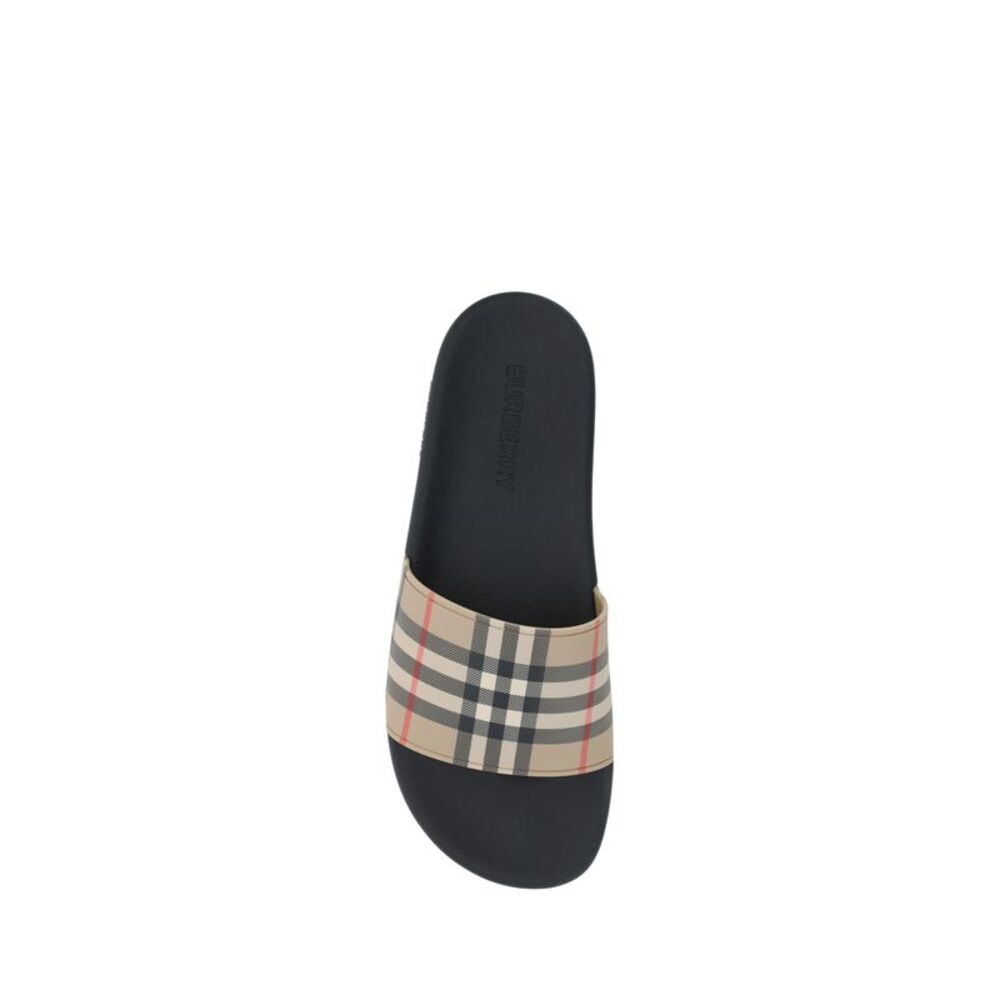 Burberry Brown Rubber Slides Men's Sandals - Picture 4 of 4